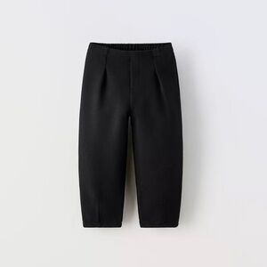 Zara Pleated Pique Pants